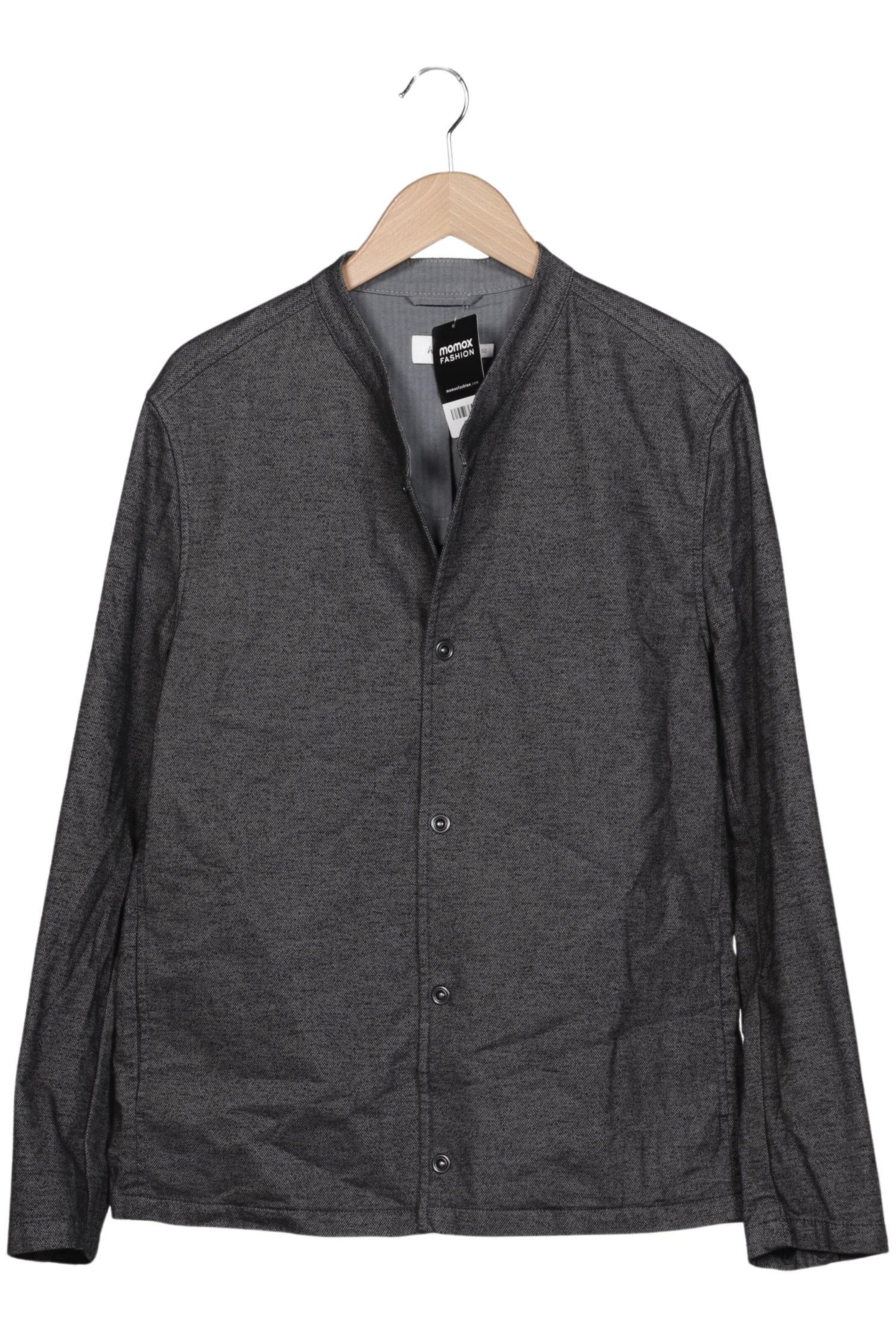 hessnatur Jacket & Coat in M-L in Grey: front