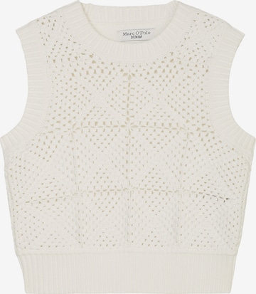 Pull-over Marc O'Polo DENIM en blanc : devant