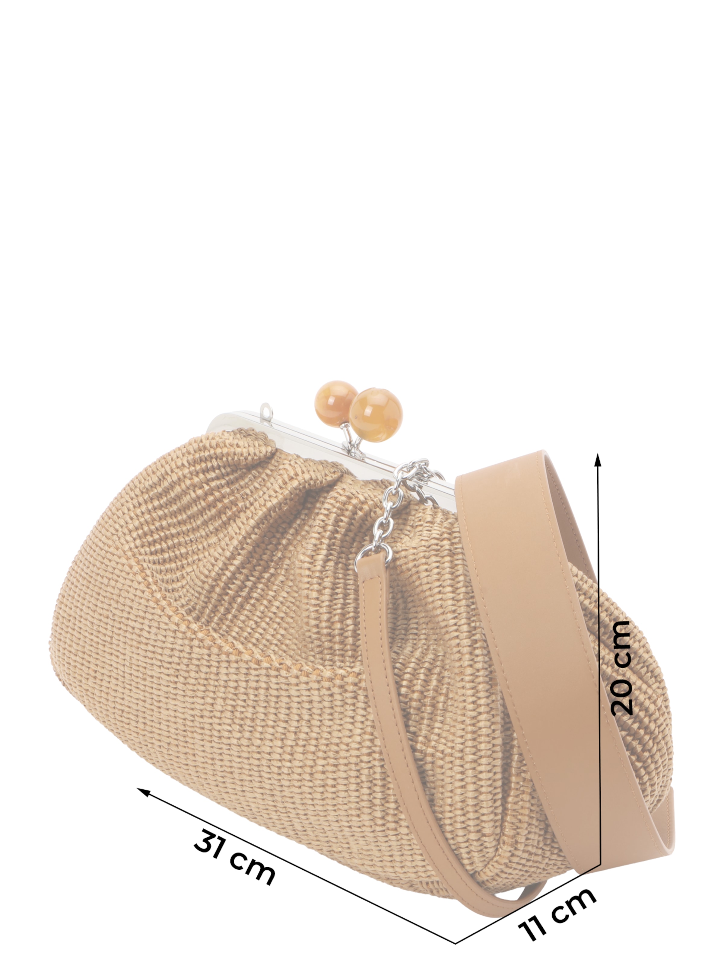 Weekend Max Mara Taška přes rameno 'FORTUNA' – hnědá