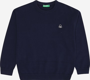 UNITED COLORS OF BENETTON Sweatshirt in Blau: Vorderseite
