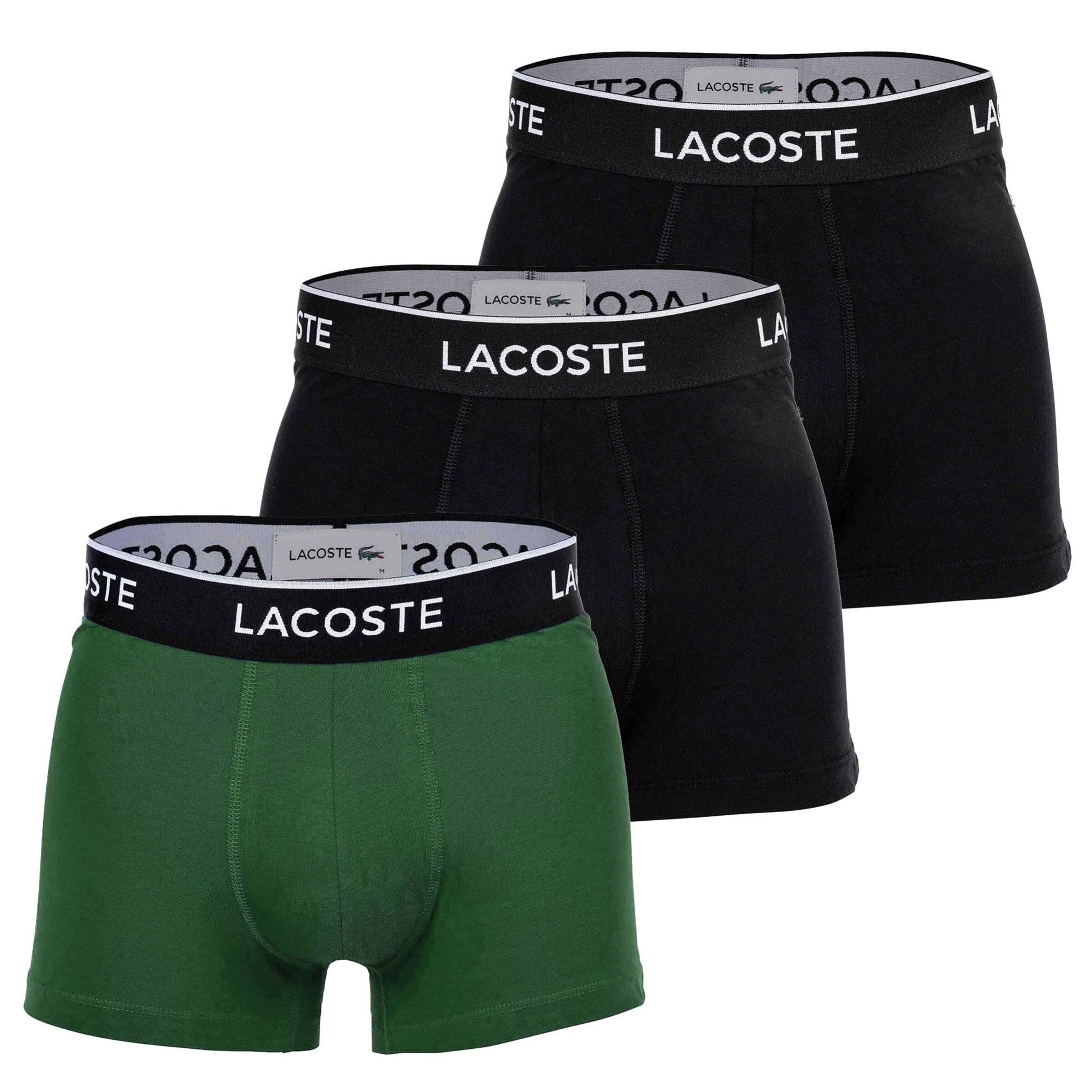 LACOSTE Boxeralsók - zöld: elől