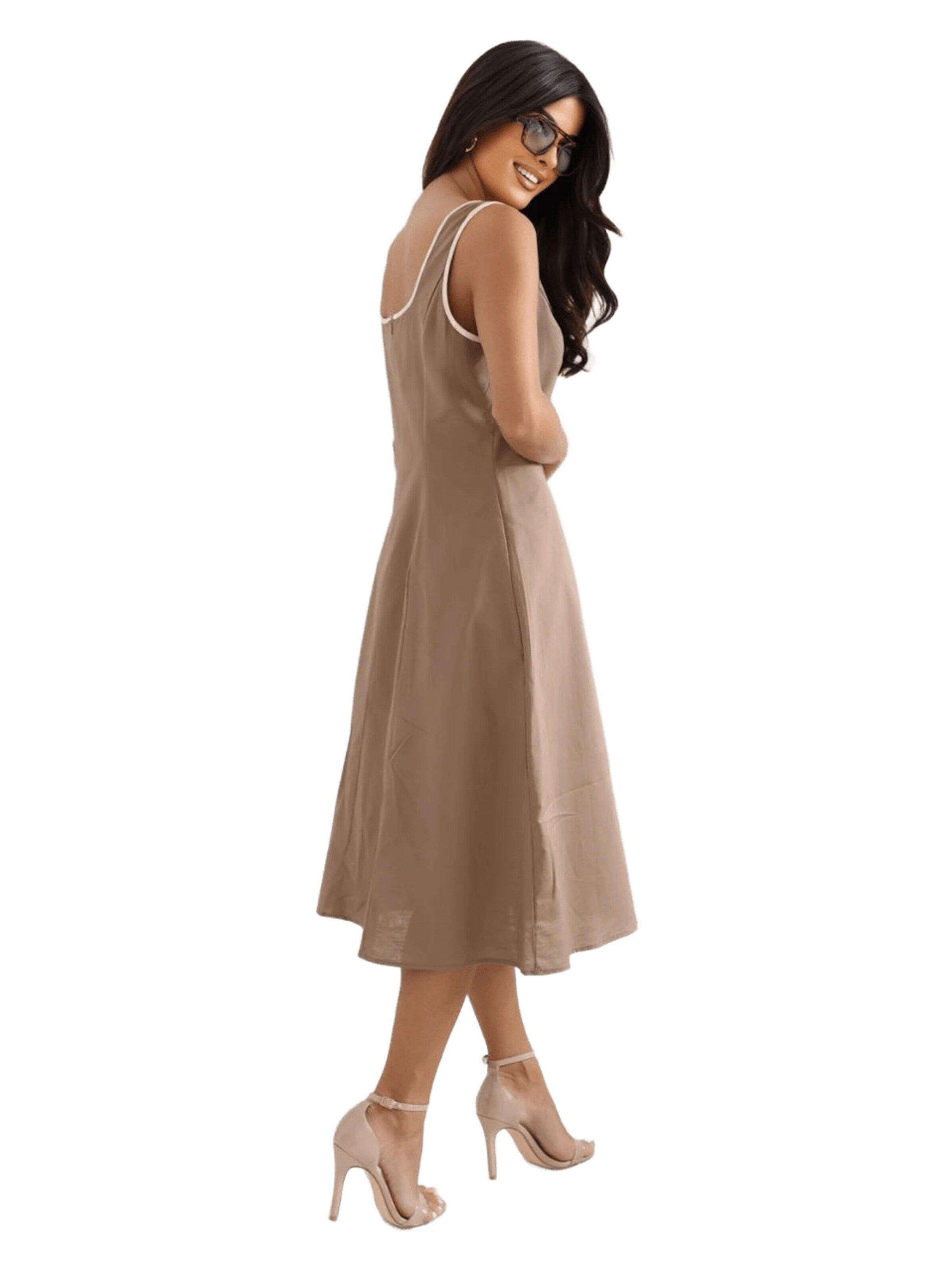 italy moda Dress in Brown