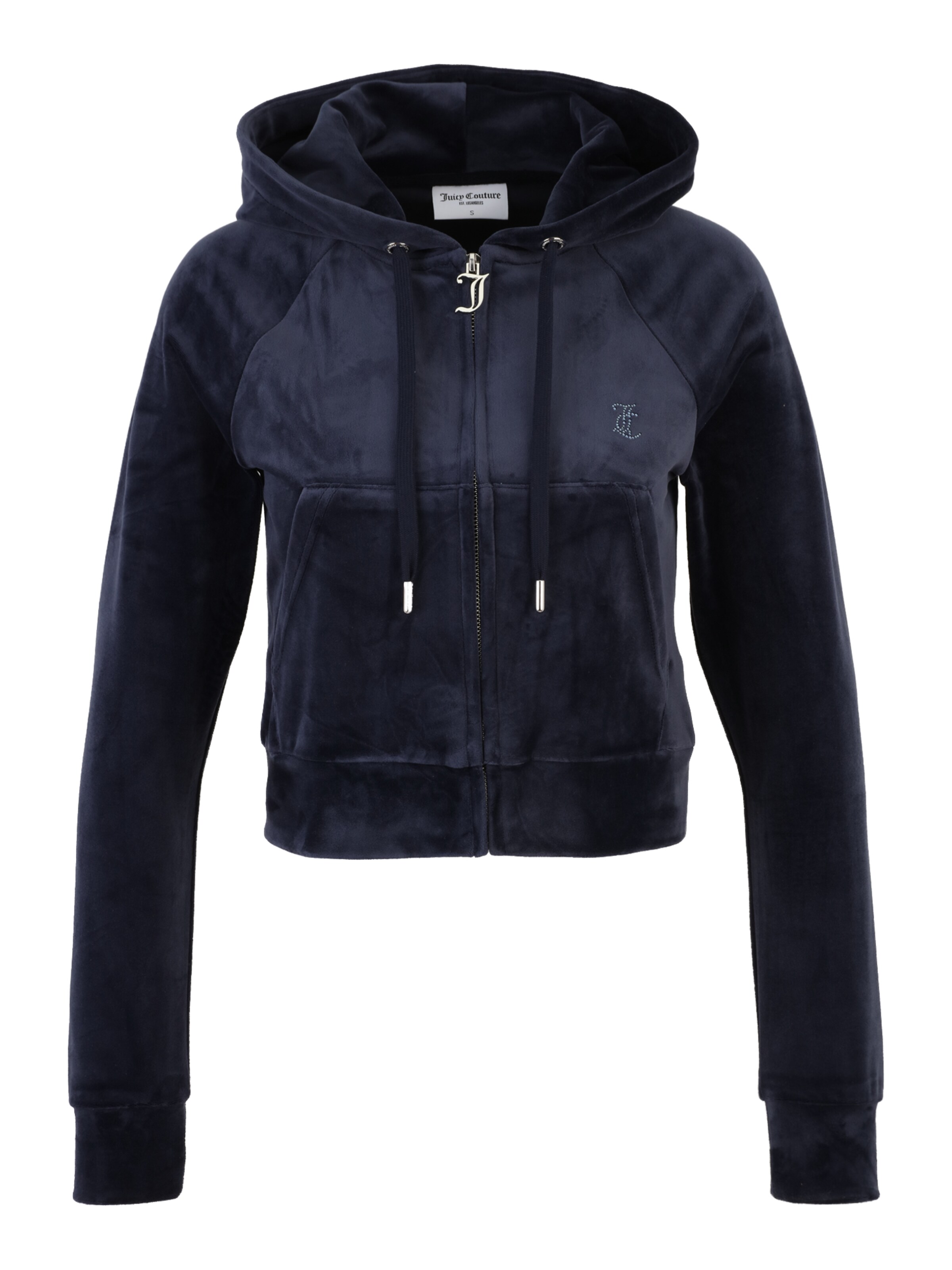 Juicy Couture Petite Zip-Up Hoodie 'MADISON' in Blue: front