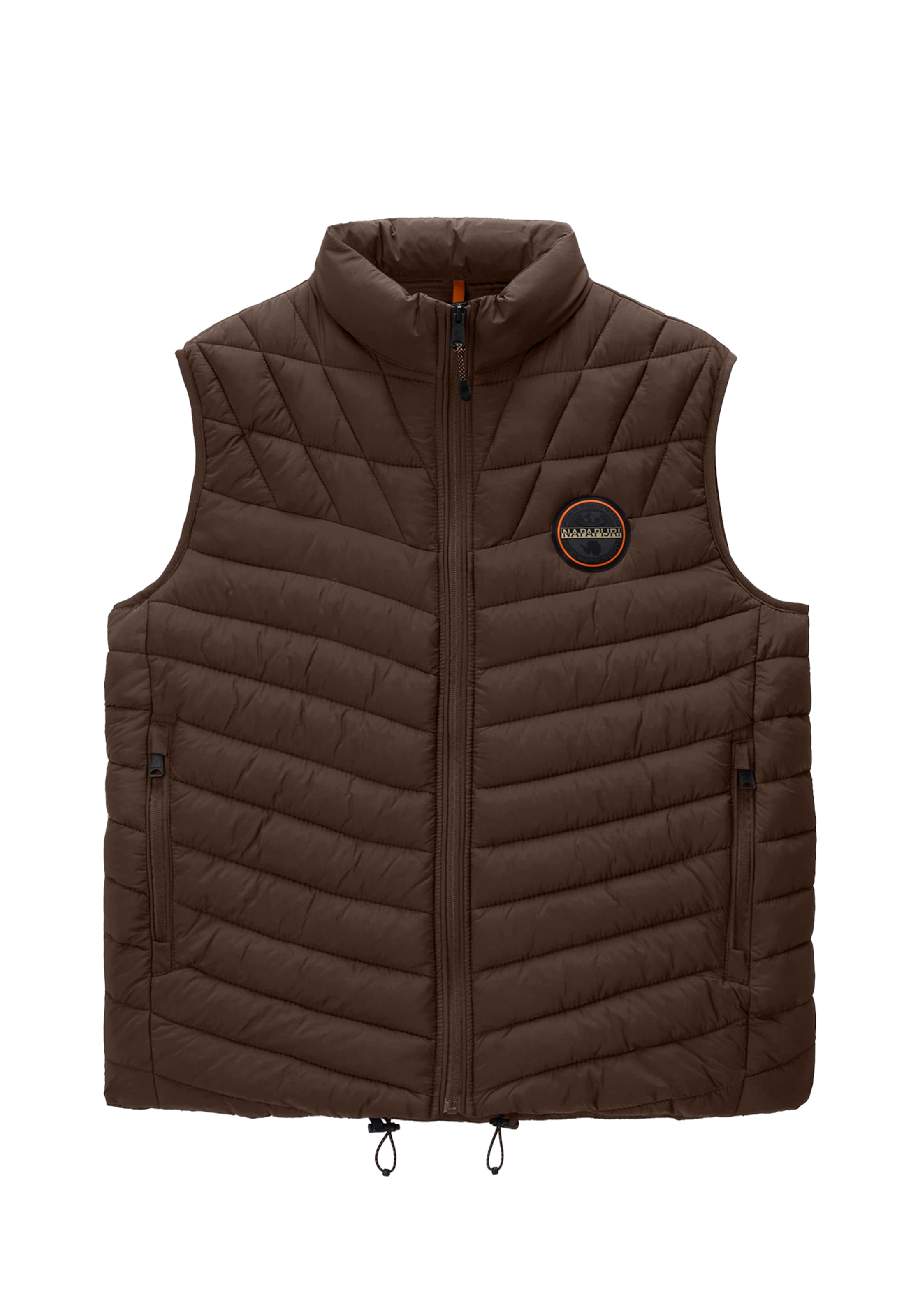 Gilet 'A-LAPAZ' NAPAPIJRI en marron : devant
