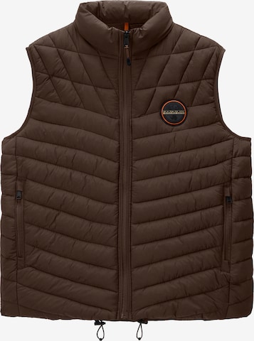 Gilet 'A-LAPAZ' NAPAPIJRI en marron : devant