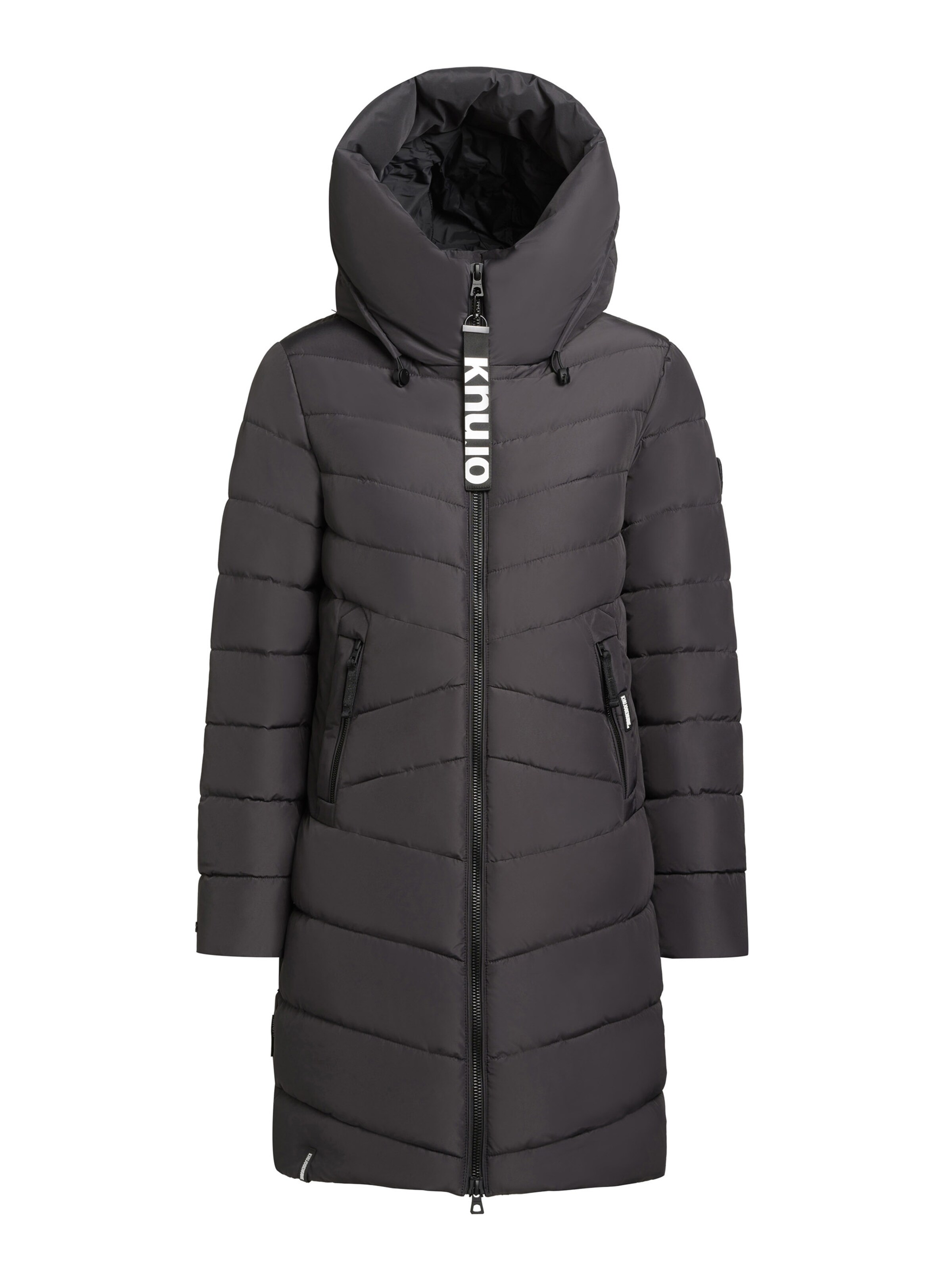 khujo Winter Coat in Black: front