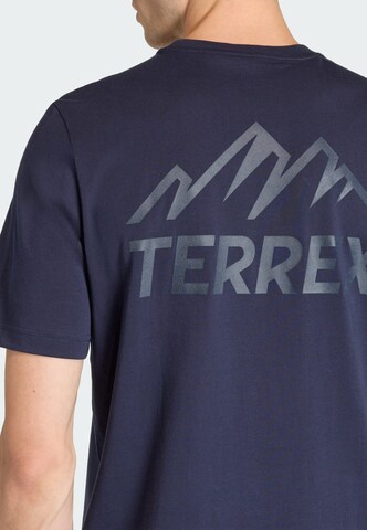 ADIDAS TERREX Funktionsshirt 'Mountain' in Blau