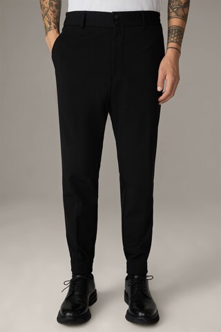 STRELLSON Tapered Broek 'Rayce' in Zwart: voorkant