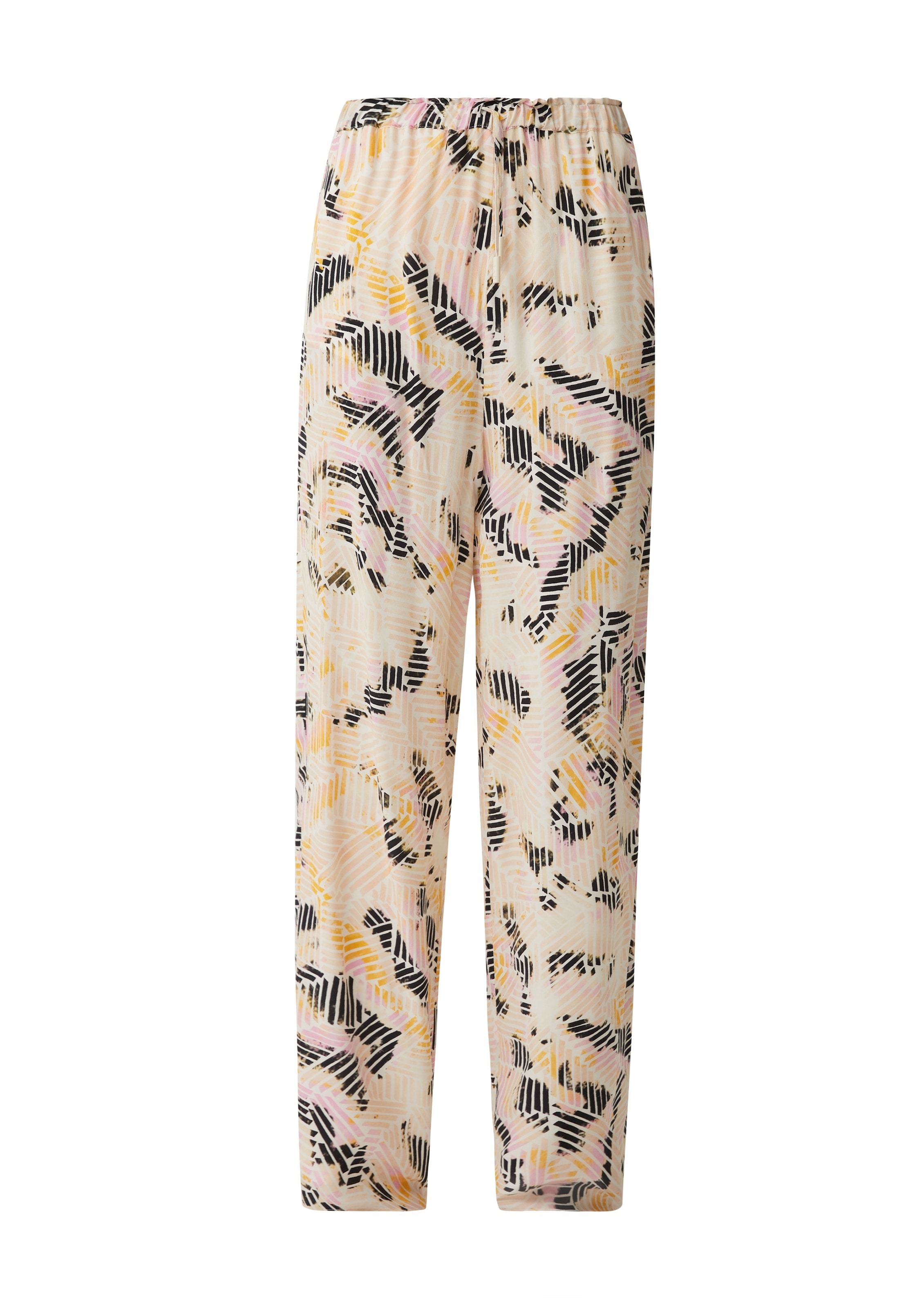 Wide Leg Pantalon comma casual identity en beige : devant