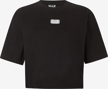 juoda EA7 Emporio Armani Marškinėliai: priekis