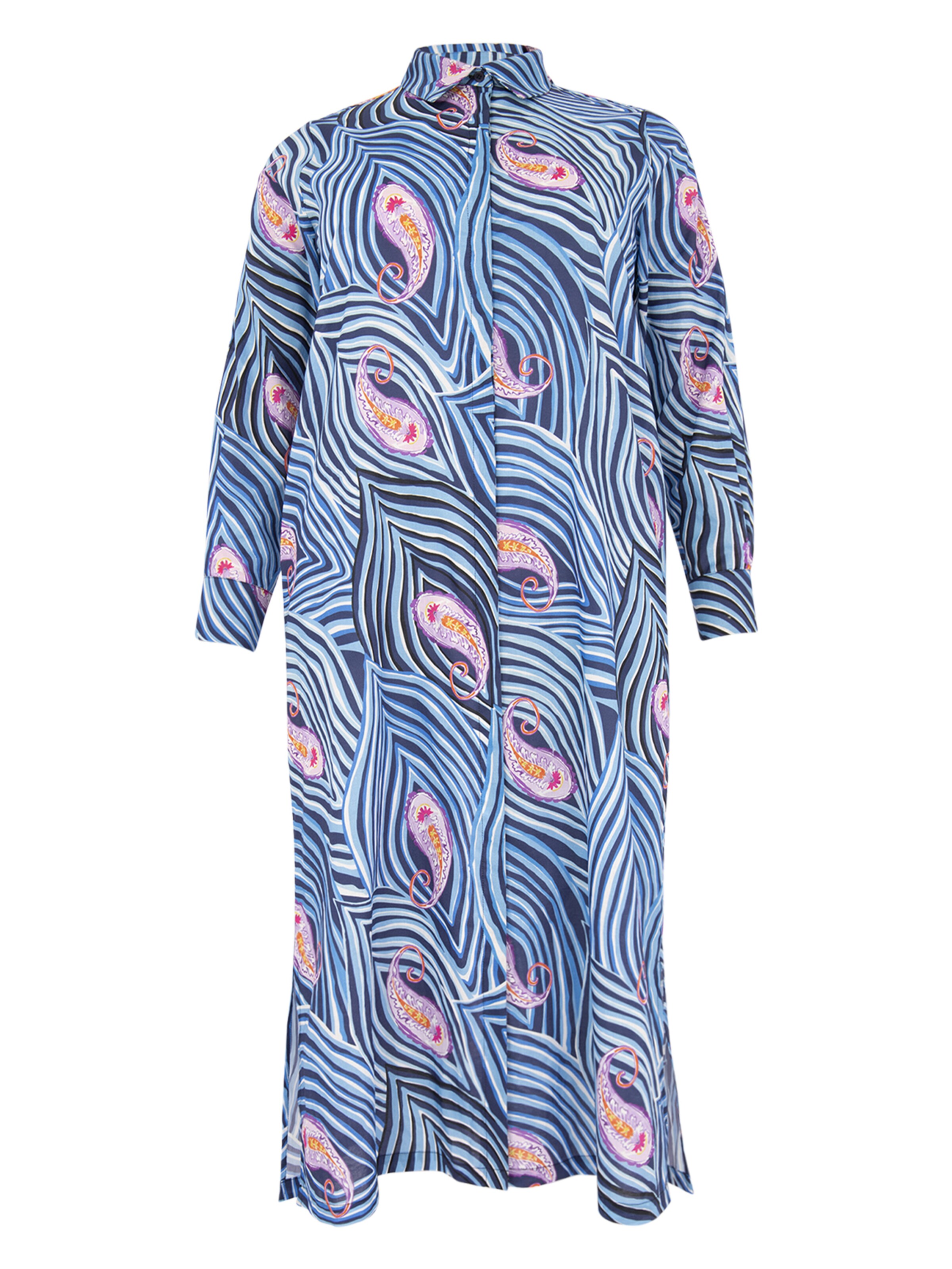 YOEK Blousejurk in Blauw: voorkant