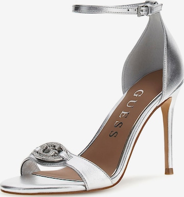 GUESS Sandaalit 'KABRINAA' värissä hopea: etupuoli