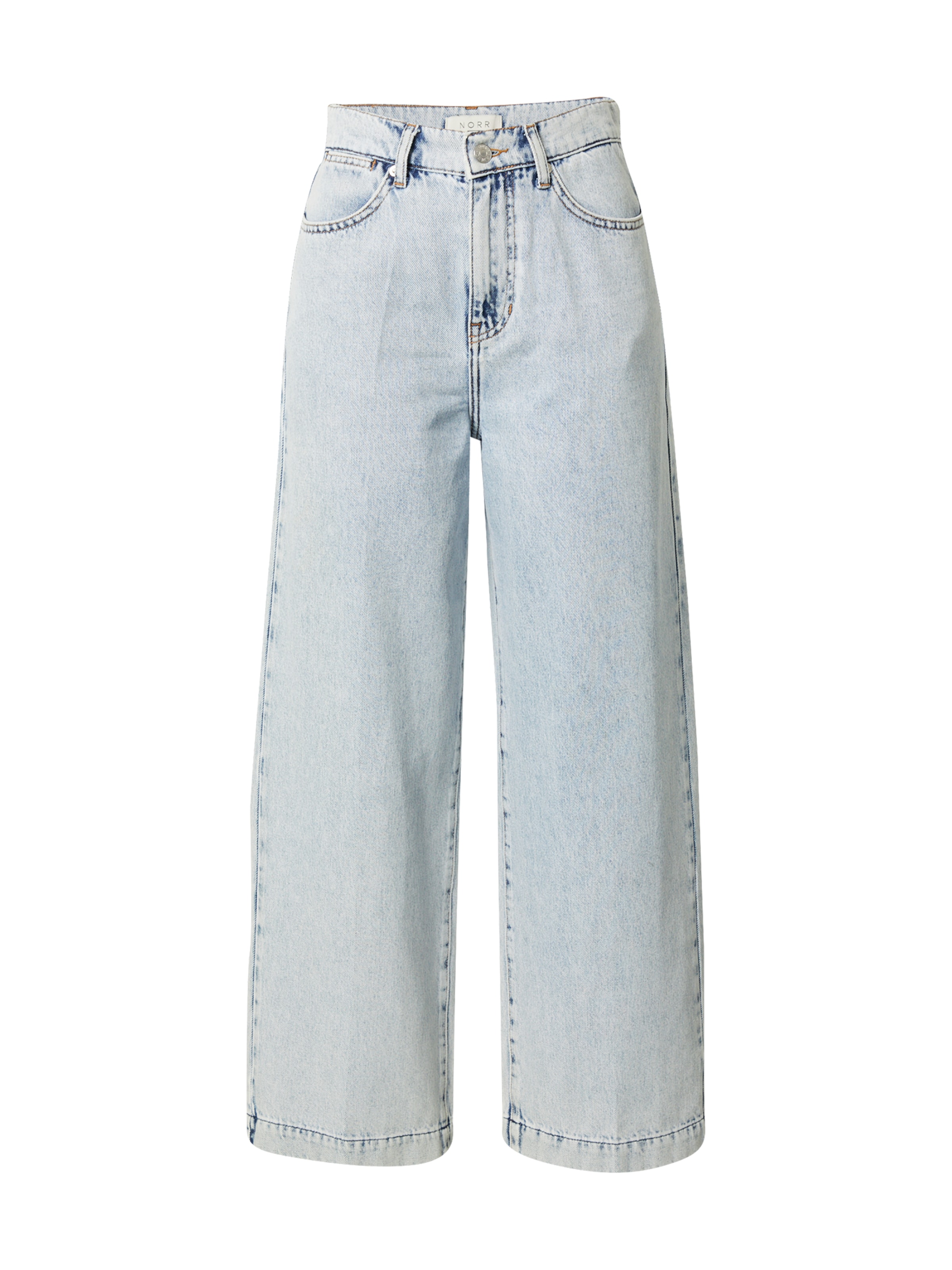 Wide leg Jeans 'Ann' de la NORR pe albastru: față