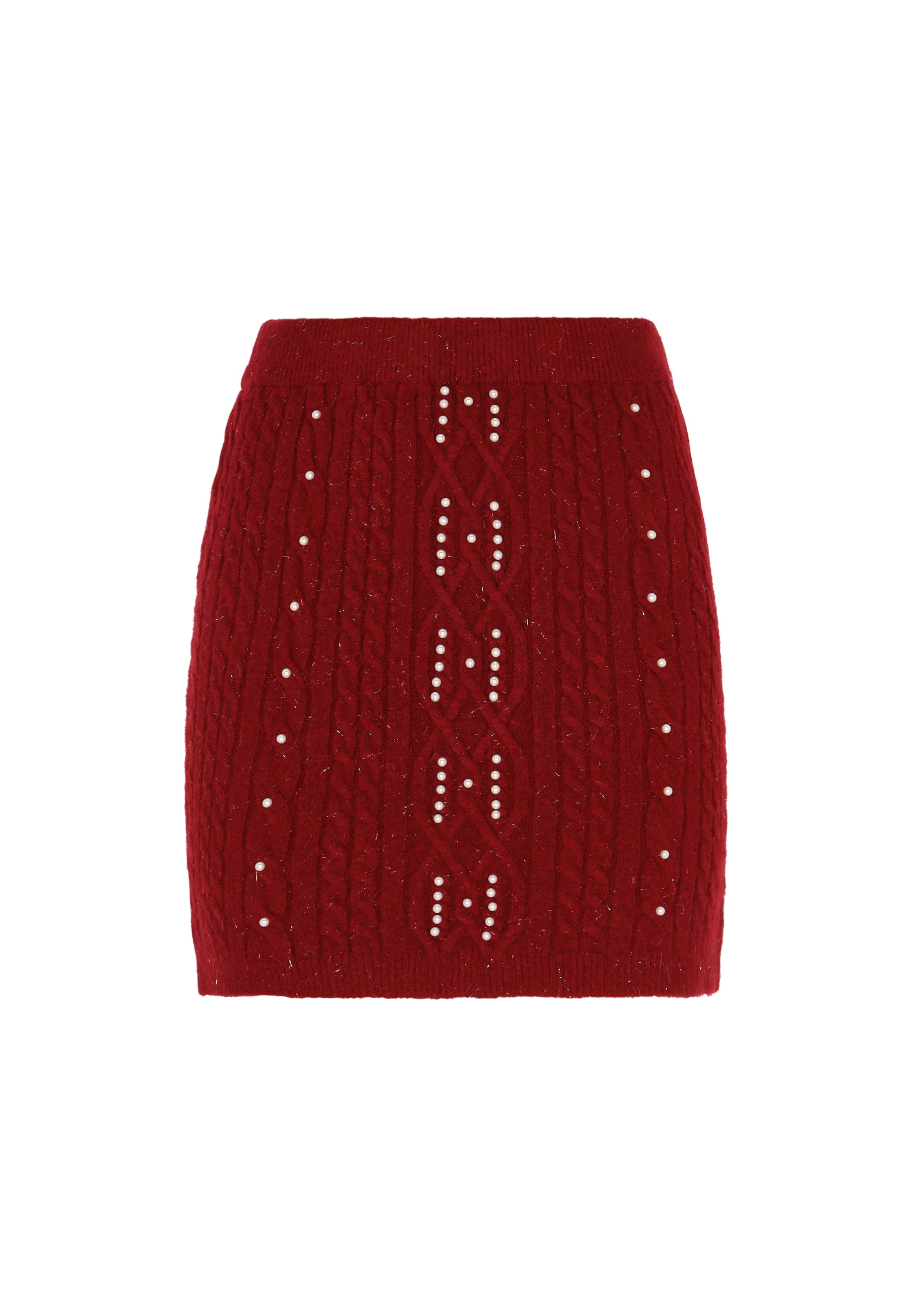 Fustă de la faina pe roșu: față