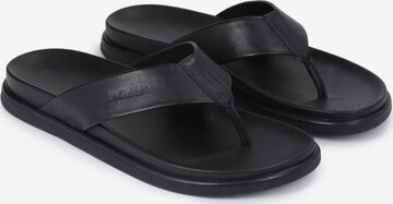 Kazar T-Bar Sandals in Black