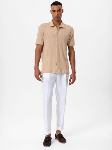 Antioch Regular fit Button Up Shirt in Beige