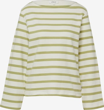 Sweat-shirt s.Oliver en vert : devant