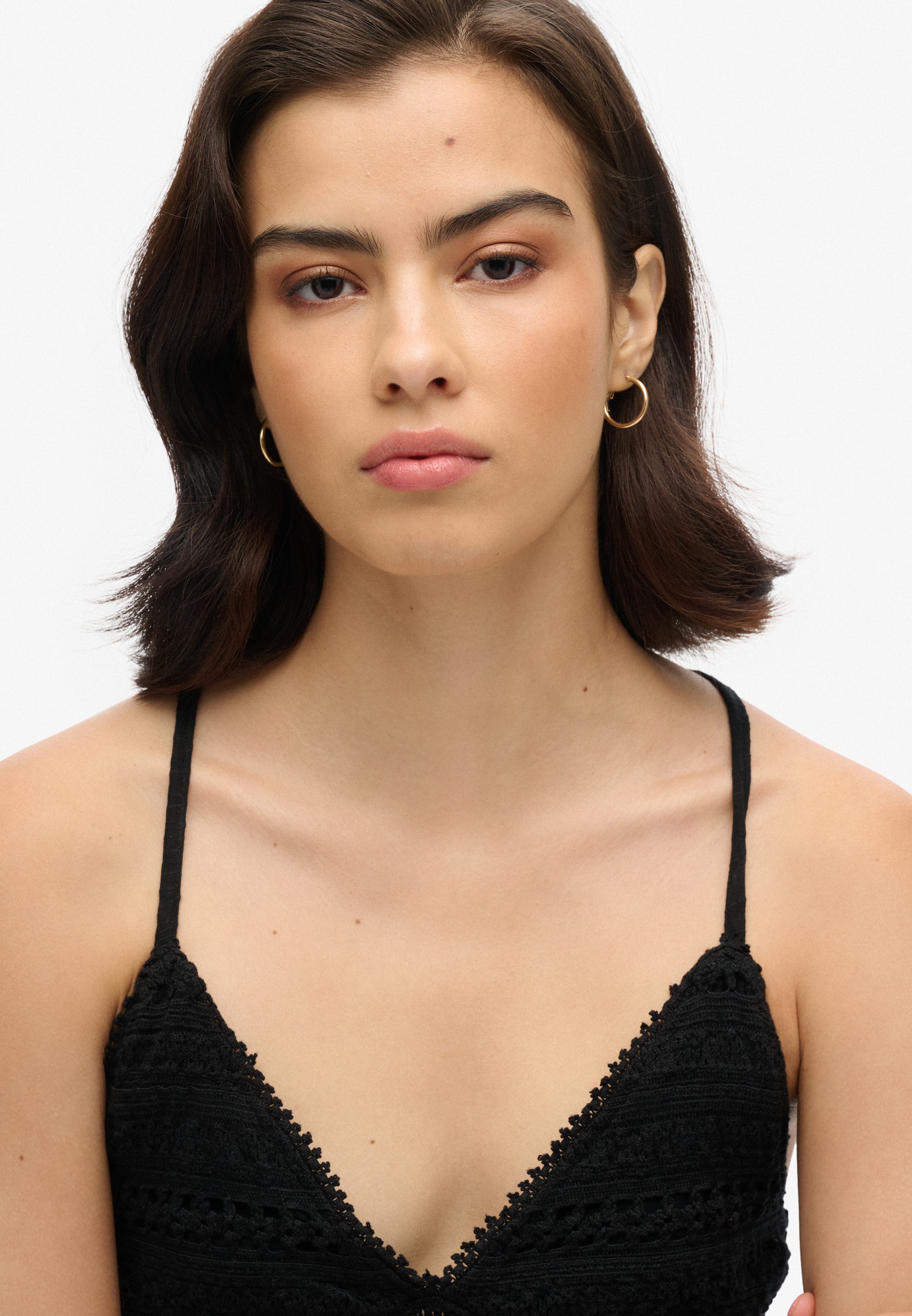 Superdry Zomerjurk in Zwart: voorkant