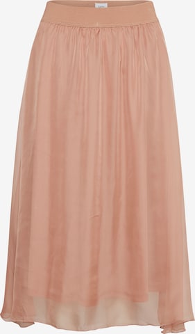 SAINT TROPEZ Skirt 'Coral' in Brown: front