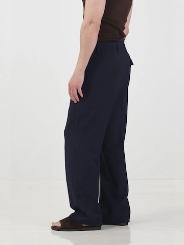 Giesto Loose fit Trousers with creases in Blue
