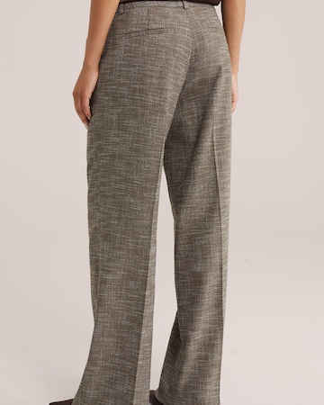 WE Fashion Loosefit Kalhoty s puky – hnědá