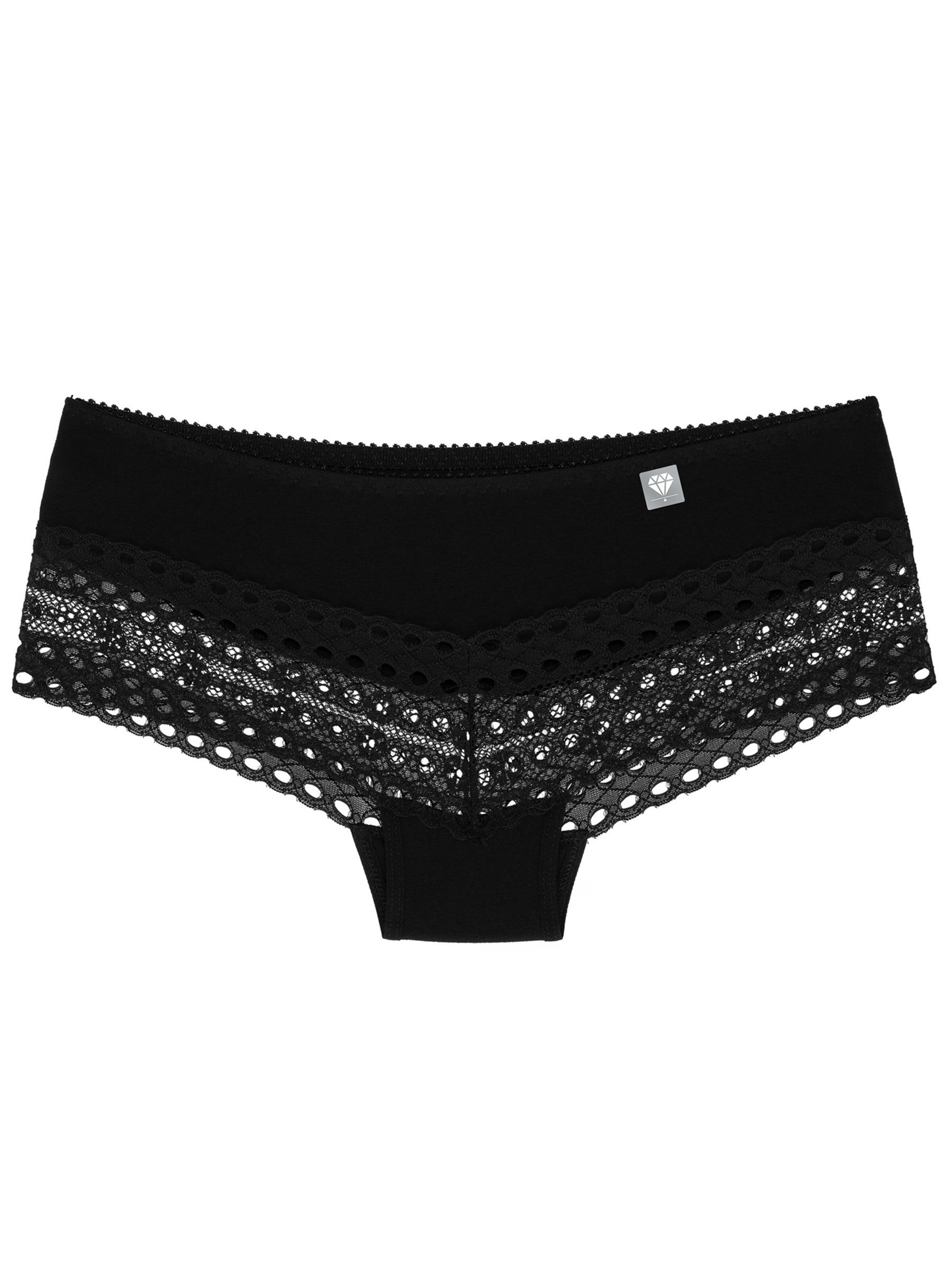Wolbar Panty 'Diamond 3513' in Black: front