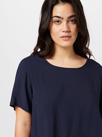 ONLY Carmakoma Blouse 'Lolli' in Blauw