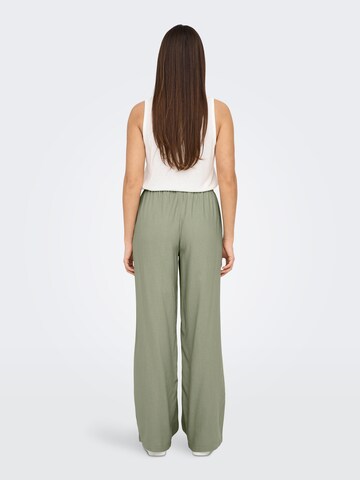 Wide leg Pantaloni 'ONLCaro' di ONLY in verde