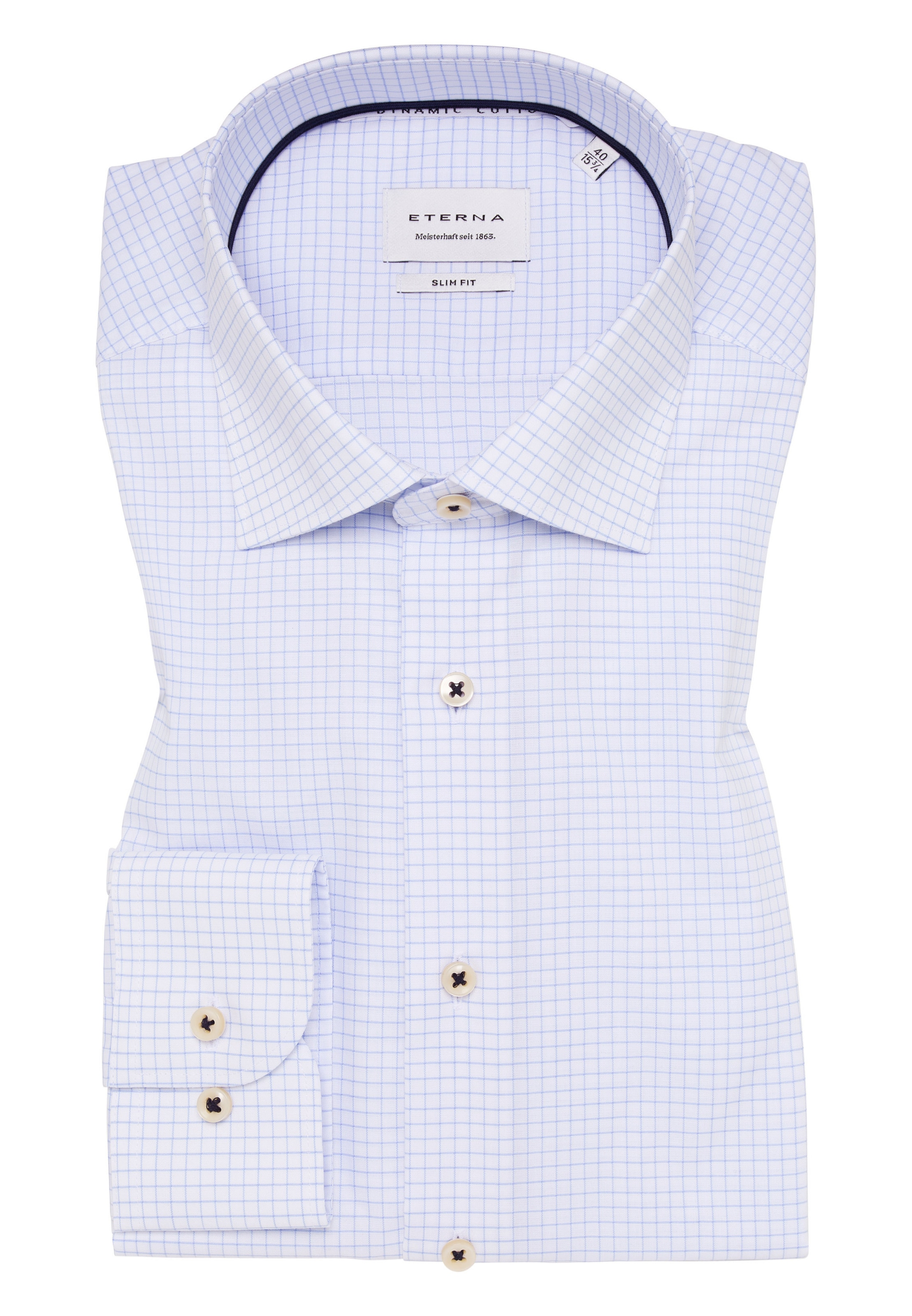 ETERNA Slim fit Zakelijk overhemd in Blauw