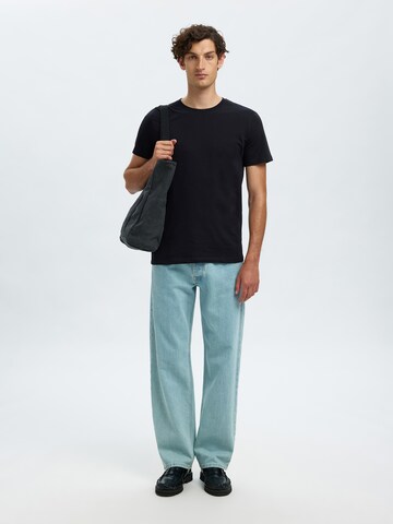 T-Shirt 'SLHCORMAC' SELECTED en noir