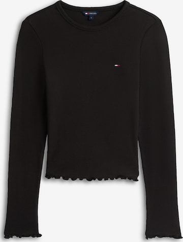 Tommy Jeans - Camiseta en negro: frente