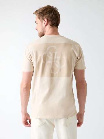 GUESS Shirt 'QUATTRO' in Beige