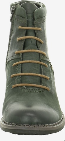 JOSEF SEIBEL Lace-Up Ankle Boots 'Selena' in Green