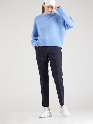 MORE & MORE Regular Pleated Pants in Blue