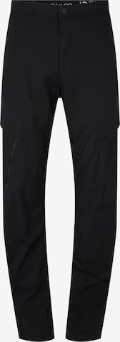 Regular Pantalon cargo TOM TAILOR DENIM en noir : devant
