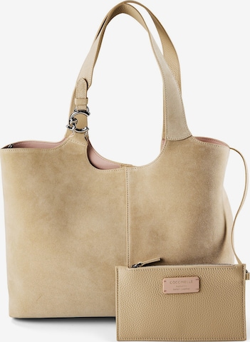 Sac bandoulière Coccinelle en rose : devant