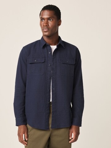 Next Regular fit Button Up Shirt in Blue: front