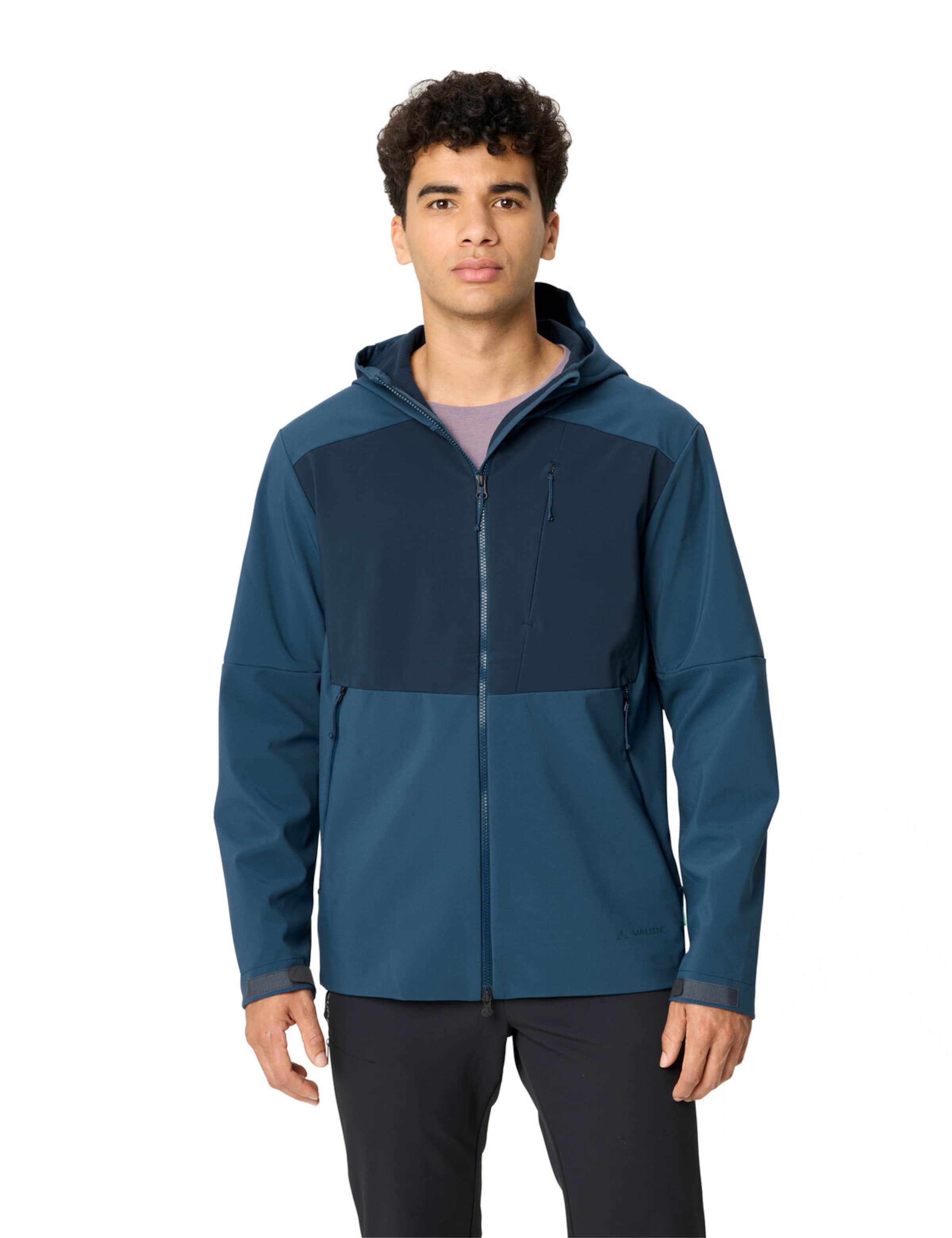 VAUDE Outdoorjas 'Roccia III' in Blauw: voorkant