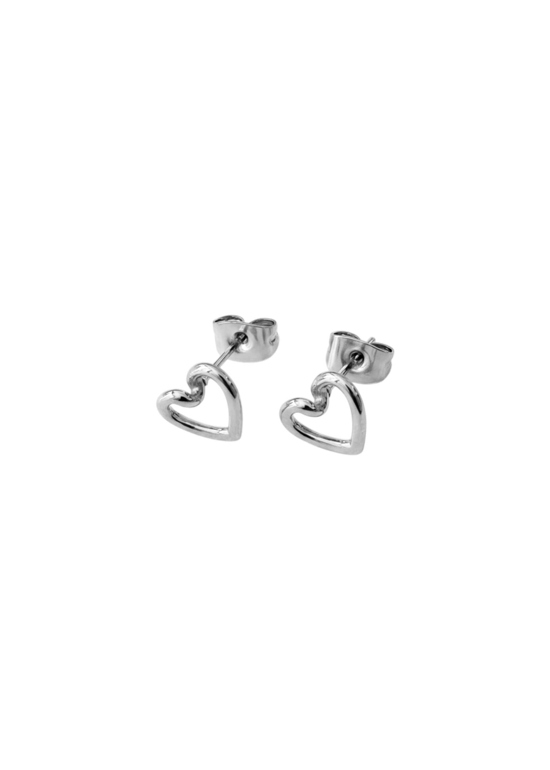 Orecchini 'Hearts Of Love' di PURELEI in argento: frontale