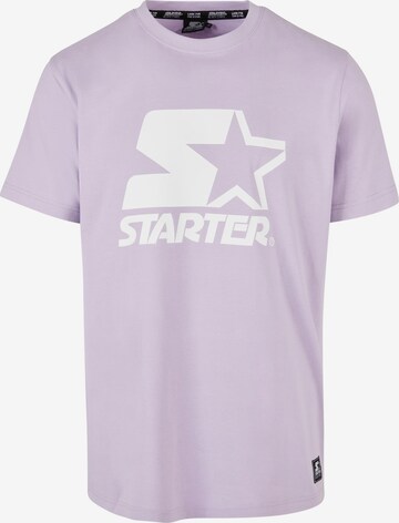 T-Shirt Starter Black Label en violet : devant