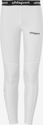 UHLSPORT Workout Pants in White: front