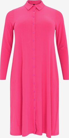 Robe-chemise 'Dolce' Yoek en rose : devant