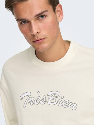 Only & Sons Tričko 'ONSMALIK' – bílá