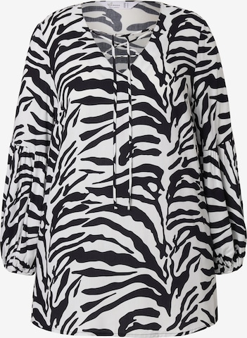 MIAMODA Blouse in White: front