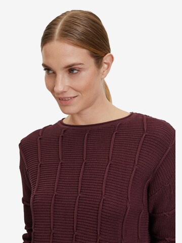 Betty Barclay Grobstrick-Pullover mit Strickdetails in Lila