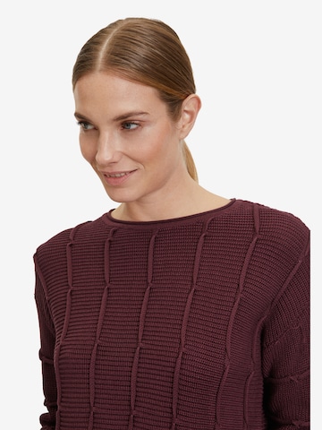 Betty Barclay Grobstrick-Pullover mit Strickdetails in Lila