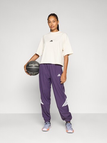 lillā ADIDAS ORIGINALS Pakapēniski sašaurināts piegriezums Sporta bikses 'CRAZYLITE'