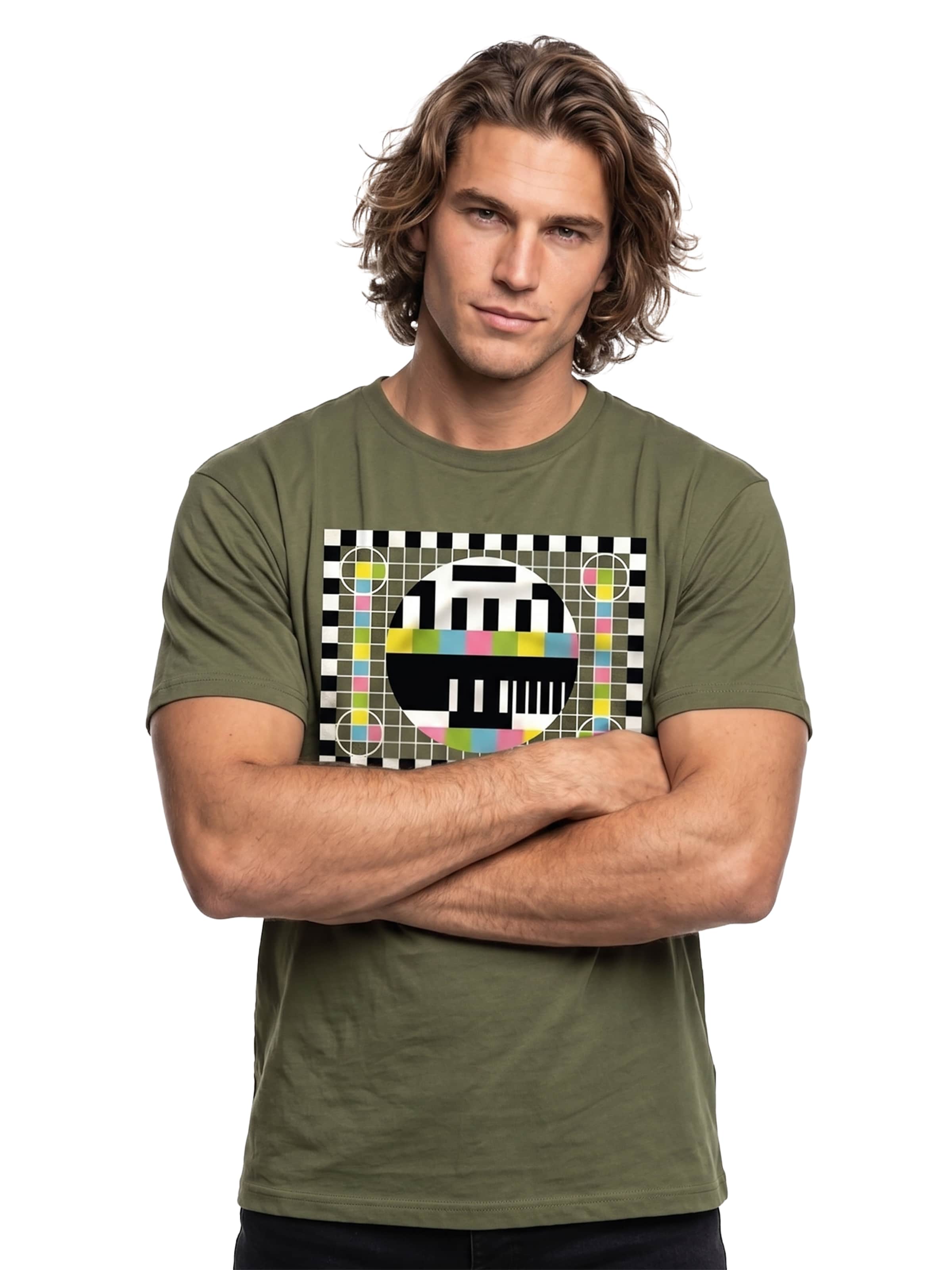 MAKAYA Shirt 'Testbild' in Green