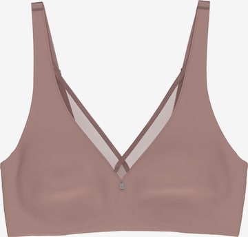 TRIUMPH Bügelloser BH ' True Shape Sensation ' in Braun: Vorderseite