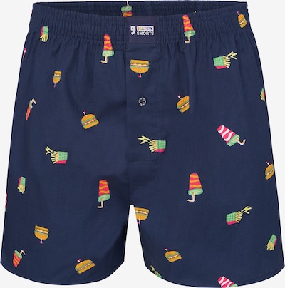 Happy Shorts Boxers ' Prints ' en bleu foncé, Vue avec produit